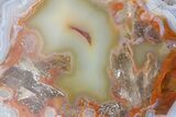 Polished Blue/Red Banded Agate - Kerrouchen, Morocco #372658-1